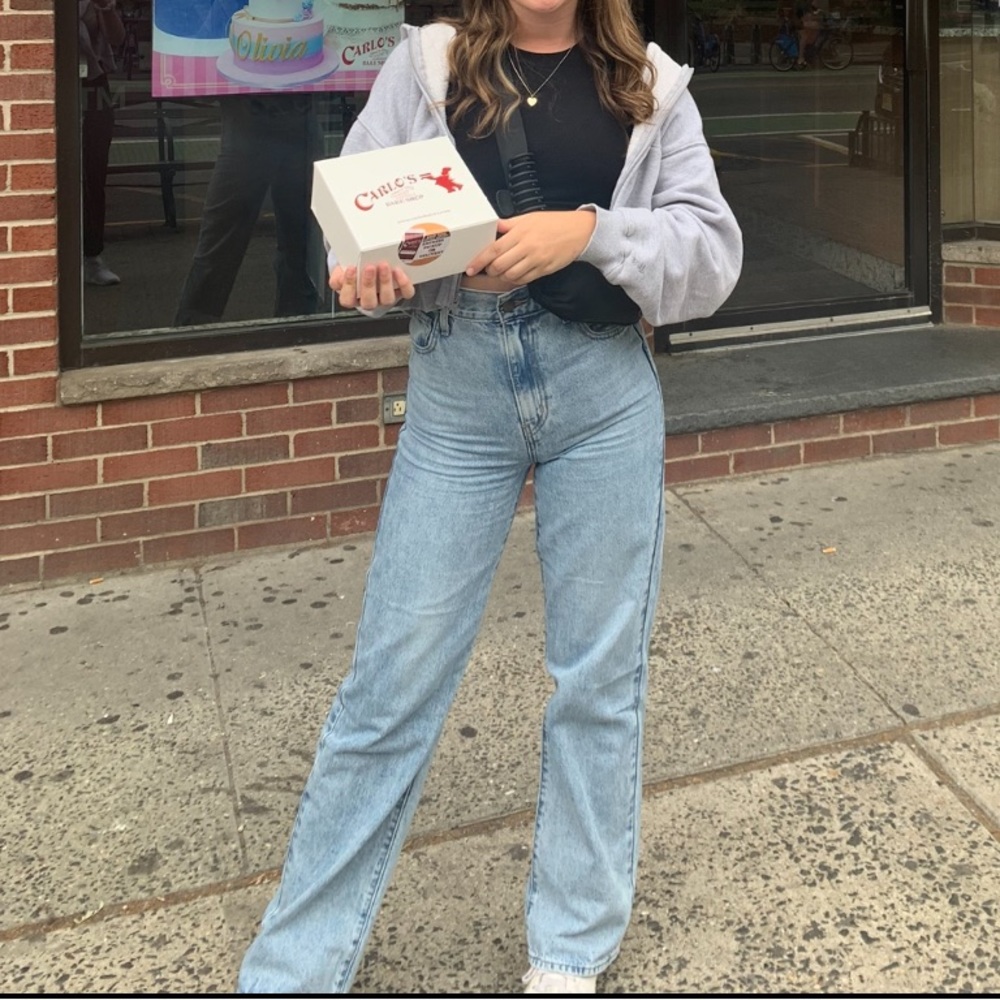 Levis high waisted straight jeans